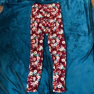 super soft floral leggings